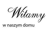 60X40CM WITAMY DOMU OBRAZ DRUK