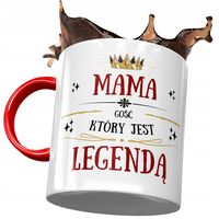 Kubek Czerwony Dla Mamy Matki Na Dzień Mamy Z Nadrukiem Ze Zdjęciem