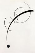 Plakat 40x60cm Free Curve to the Point,  Wassily Kandinsky Vintage