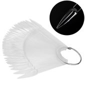 Wzornik próbnik szpic na kole do żeli lakierów hybryd i pyłków 50 szt