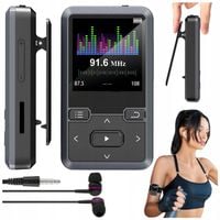 Odtwarzacz MP3 Bluetooth Przenośny 32GB Muzyka Radio fm Krokomierz