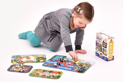 Puzzle progresywne 71 elementów Baśniowa kraina na Arena.pl
