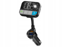 TRANSMITER FM BLUETOOTH 5.0 ZESTAW GŁOŚNOMÓWIĄCY SD QC 3xUSB SIRI/GOOGLE