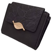 Portfel damski ze skóry PU portmonetka z klapką