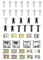 UNIWERSALNY ZESTAW SPINEK ŚRUB BLASZEK 44 SZTUK