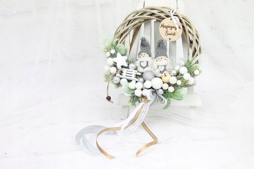 Wianek świąteczny wieniec stroik na drzwi ozdoba na Arena.pl