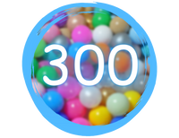 Plastikowe piłeczki do suchego basenu – 300 szt