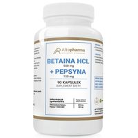 BETAINE 650mg HCL PEPSYNA betaina trawienie 90kaps