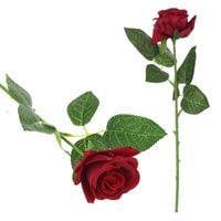 Róża Silikonowa Gałązka Kwiaty Sztuczne Dekoracje do Wazonu 44 cm