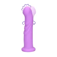 loveline lavender spectacle - wibrator silikonowy z obrotowymi  g-spot