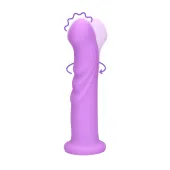 loveline lavender spectacle - wibrator silikonowy z obrotowymi  g-spot