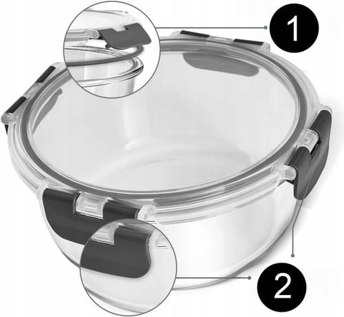 10 X LUNCHBOX SZKLANE POJEMNIKI NA ŻYWNOŚĆ USZCZELKA ŻAROODPORNE ZESTAW na Arena.pl