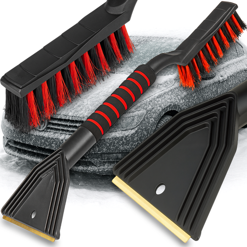 SZCZOTKO SKROBACZKA MOSIĘŻNA 50CM DO SZYB LODU MROZU SZRONU ŚNIEGU na Arena.pl