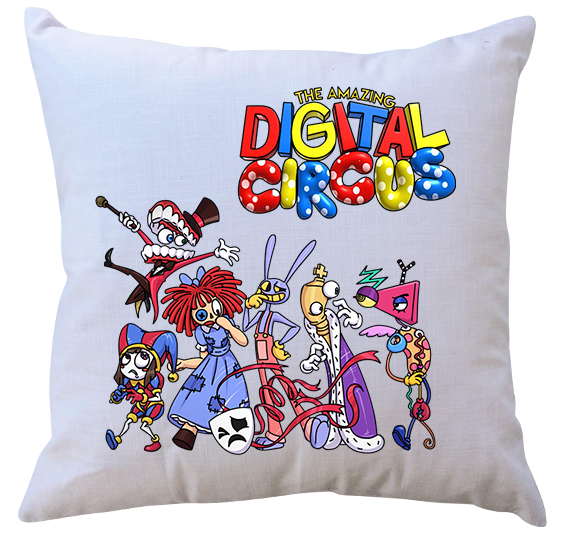 Poduszka z wkładem The Amazing Digital Circus - Niesamowity cyfrowy cyrk zdjęcie 1