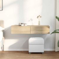 Półka ścienna z szufladami, dąb sonoma, 100x36x19 cm