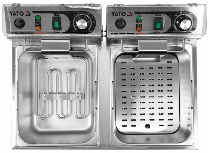 FRYTOWNICA PODWÓJNA 2X6L 2X3KW YATO YG-04622 zdjęcie 8