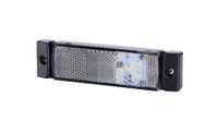 Lampa LED obrysowa z odblaskiem biała (LD127)