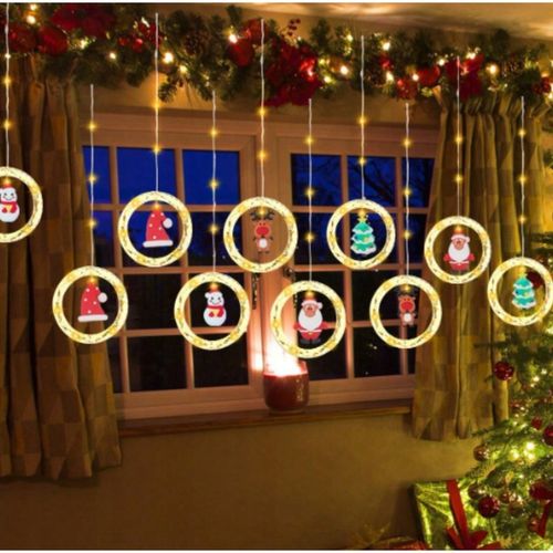 KURTYNA ŚWIETLNA LED GIRLANDA ŚWIĄTECZNA NA OKNO LAMPKI CHOINKOWE SOPLE na Arena.pl