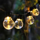 Girlanda solarna ogrodowa Led ciepła 20 LED 5m