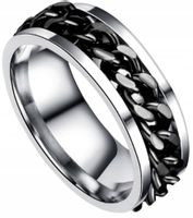 Stalowy Pierścień, Sygnet Punk Rock Z Łańcuchem