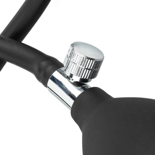 anal collection - inflatable butt plug with pump 8 cm - black na Arena.pl