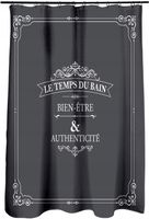 ZASŁONA PRYSZNICOWA TEKSTYLNA KOTARA DO WANNY ZASŁONKA POD PRYSZNIC KURTYNA