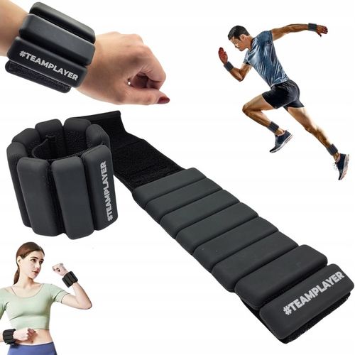 OBCIĄŻNIKI NA NADGARSTKI RĘCE KOSTKI NOGI CIĘŻARKI 2 x 450G REGULOWANE na Arena.pl