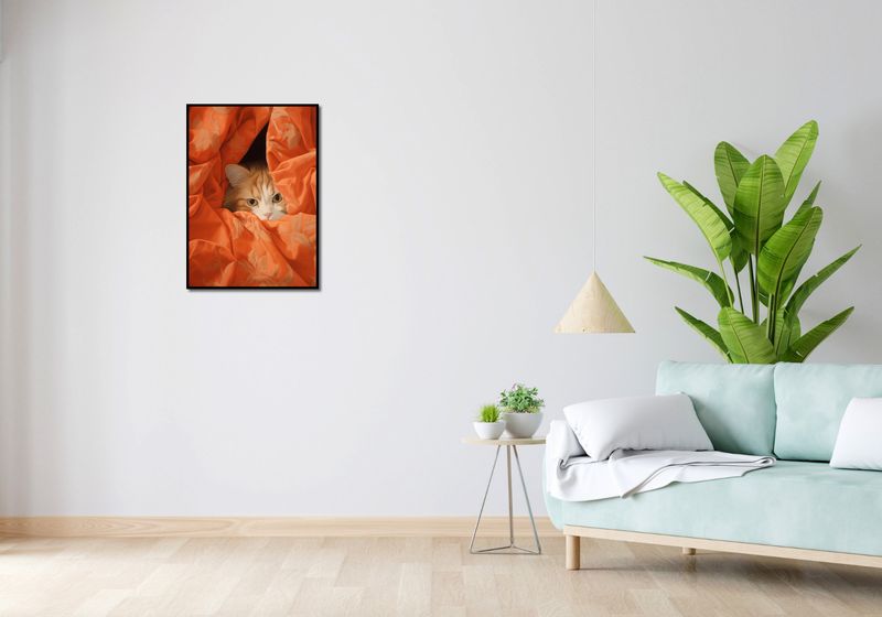 Plakat 50x70cm Ukryty Kot zdjęcie 4