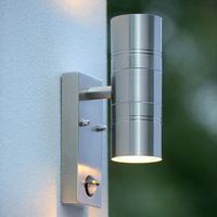 Ogrodowa LAMPA ścienna ARNE 14866/10/12 Lucide zewnętrzna OPRAWA elewacyjna outdoor IP44 chrom