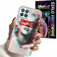 ETUI CASE DO OPPO RENO 4 LITE - Monroe MODNE KOBIECE WZORY + SZKŁO