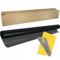 FOLIA PRZYCIEMNIAJĄCA DO SZYB DARK BLACK 75x300 ciemna przyciemnienie 85%