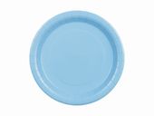 Talerzyki papierowe Basic niebieskie, 23 cm 6 szt.