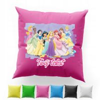 POSZEWKA Z NADRUKIEM BAWEŁNIANA 40x40CM - KSIĘŻNICZKI PRINCESS BAJKA