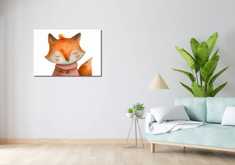 Obraz 90x60cm Czarujący Lisek zdjęcie 2