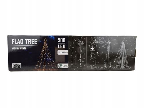 CHOINKA METALOWA XL 250 cm 500 LED TIMER KEMA ZEWNĘTRZNA na Arena.pl