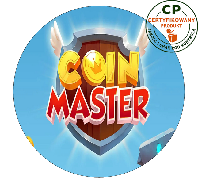 Opłatek na tort Coin Master zdjęcie 1