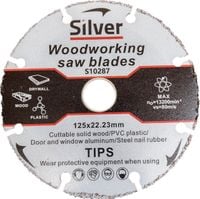 Silver Tarcza z węglików spiekanych do drewna 125 mm S10287