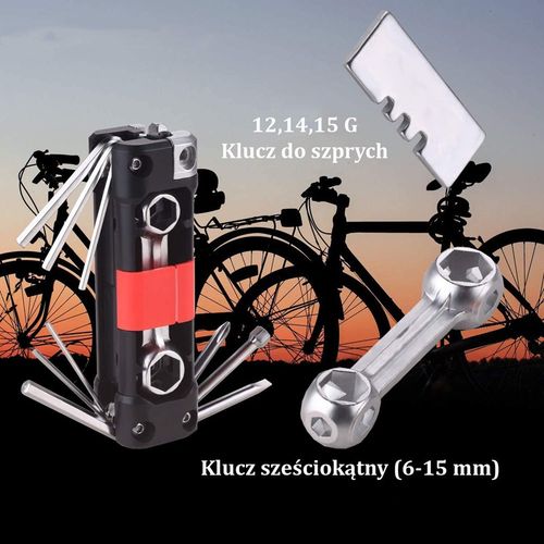 Zestaw naprawczy do roweru na prezent multitool PH 06 na Arena.pl
