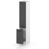 słupek kuchenny stojący modułowy 30cm szafka cargo s30 spremium szary mat