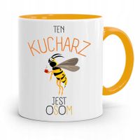 Kubek Żółty Prezent Dla Osom Kucharza Kucharki Z Nadrukiem Ze Zdjęciem