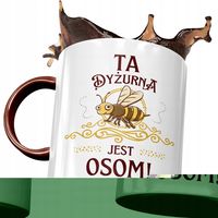 Kubek Bordowy Dla Dyżurnej Ta Dyżurna Jest Osom Z Nadrukiem Ze Zdjęciem