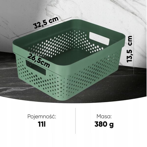 Curver 245854 pojemnik ażurowy INFINITY zielony 4, zdjęcie 9