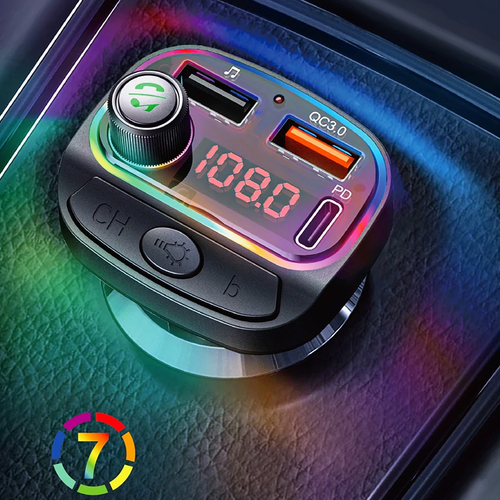 Transmiter FM BT PD 24W QC3.0 KABEL USB 3W1 LIGHTNING MICRO-USB USB C na Arena.pl