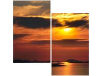 60X60CM CHORWACKIE SŁOŃCE DWU OBRAZ ŚCIAN