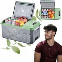 Przenośna lodówka z trybami MAX i ECO 17L AAOBOSI szara 60x33,4x32,4 cm