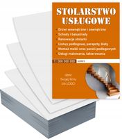 Ulotki A6 5000 szt firmowe reklamowe STOLARSTWO USŁUGOWE + PROJEKT GRATIS