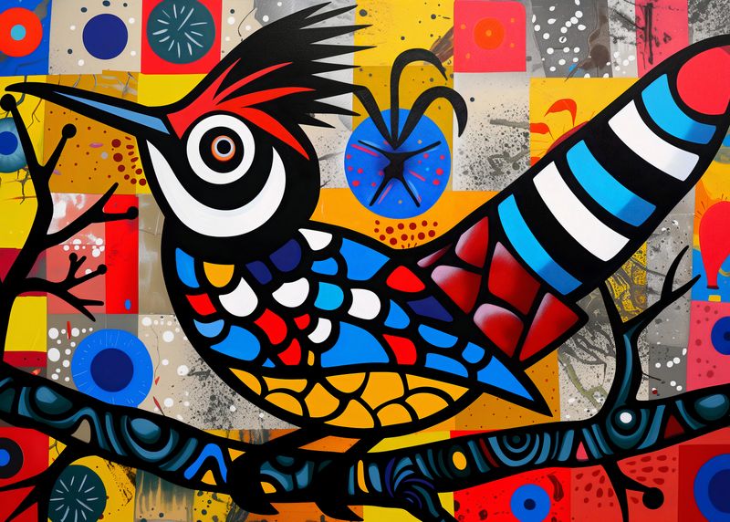 Plakat 35x25cm Ptak Na Wznak zdjęcie 1