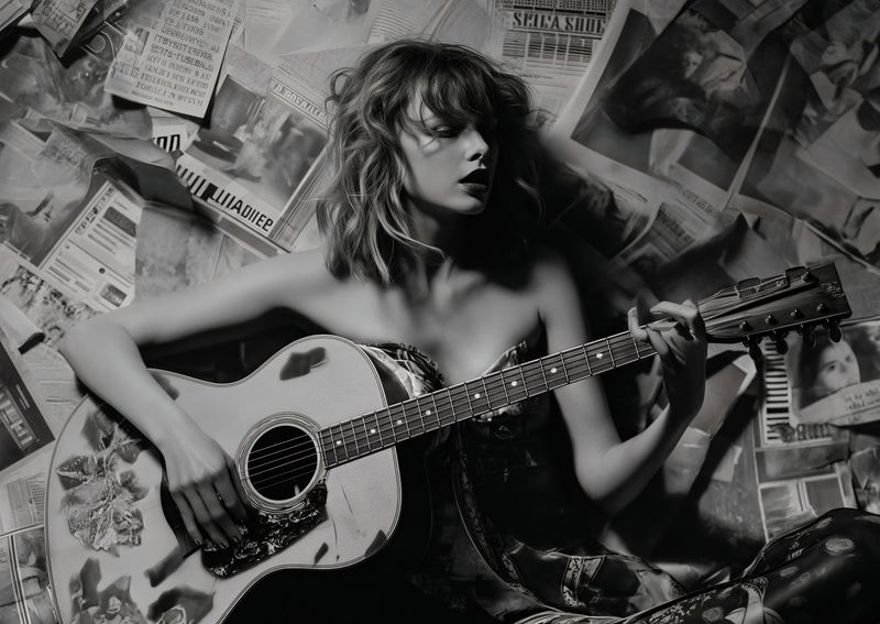 Plakat 84x59,5cm Młoda Gitarzystka zdjęcie 1
