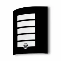 Lampa ścienna zewnętrzna kinkiet czarny z czujnikiem ruchu i zmierzchu E27