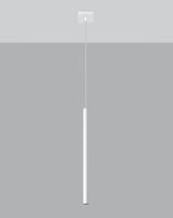 LAMPA wisząca STELLO SL.0465 metalowa OPRAWA zwis sopel tuba biała